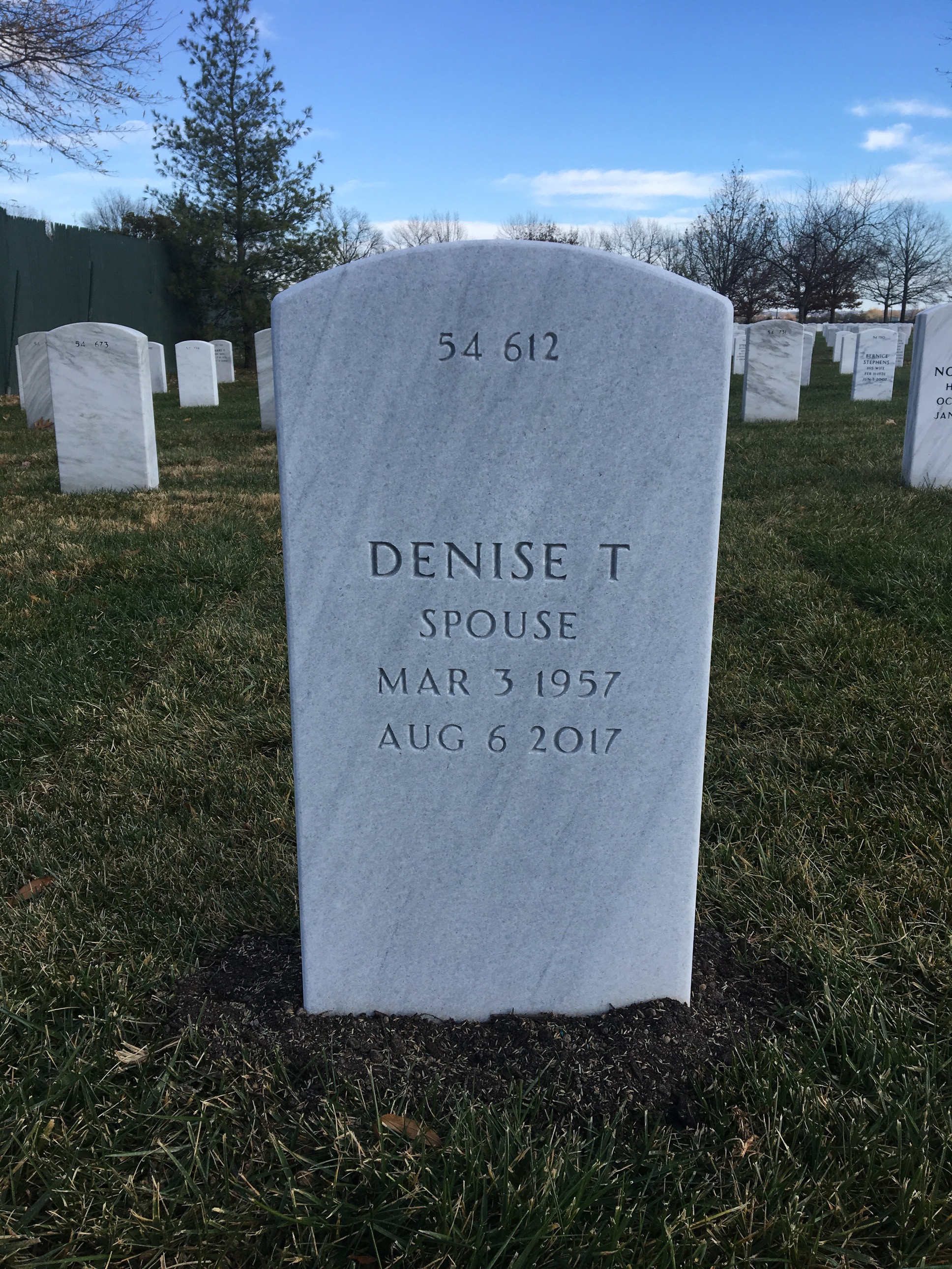 Back of headstone — Richard Hincken