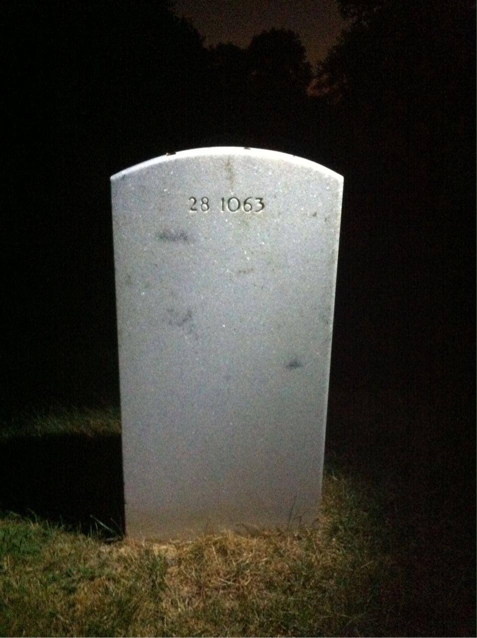 Back of headstone — Roscoe Alley