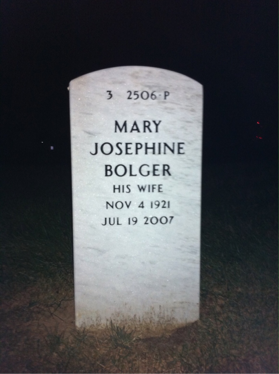 Back of headstone — Cecil Spruill