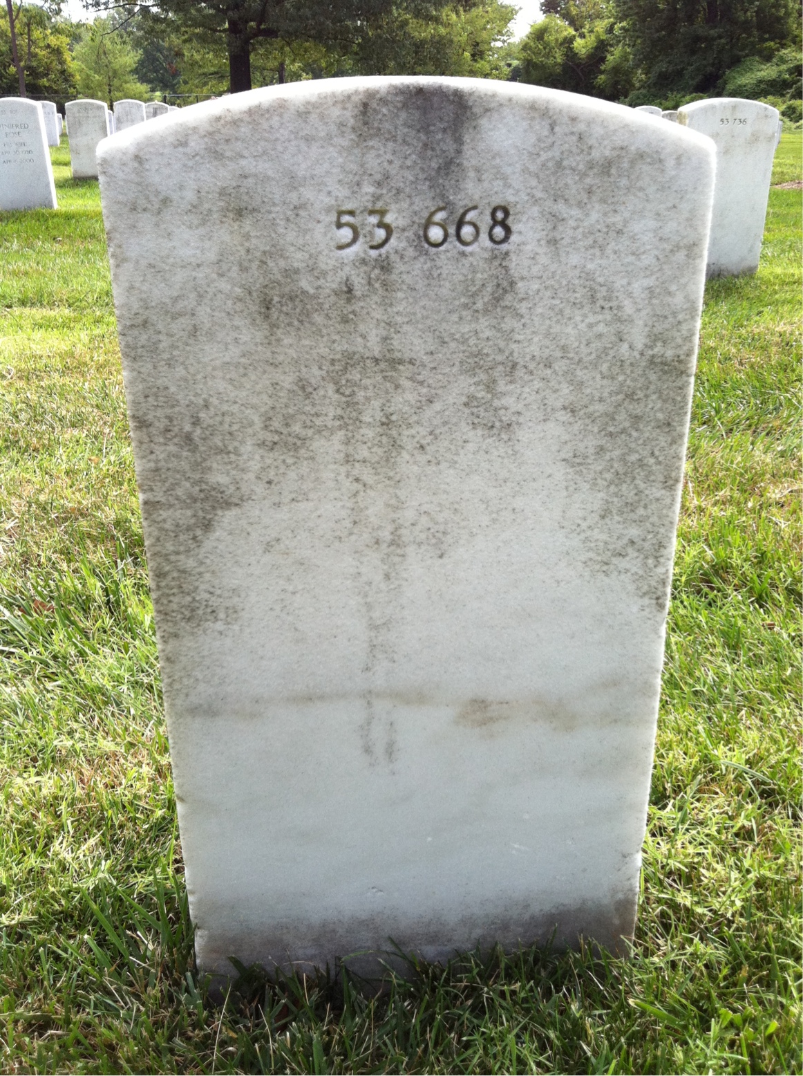 Back of headstone — James Murphy