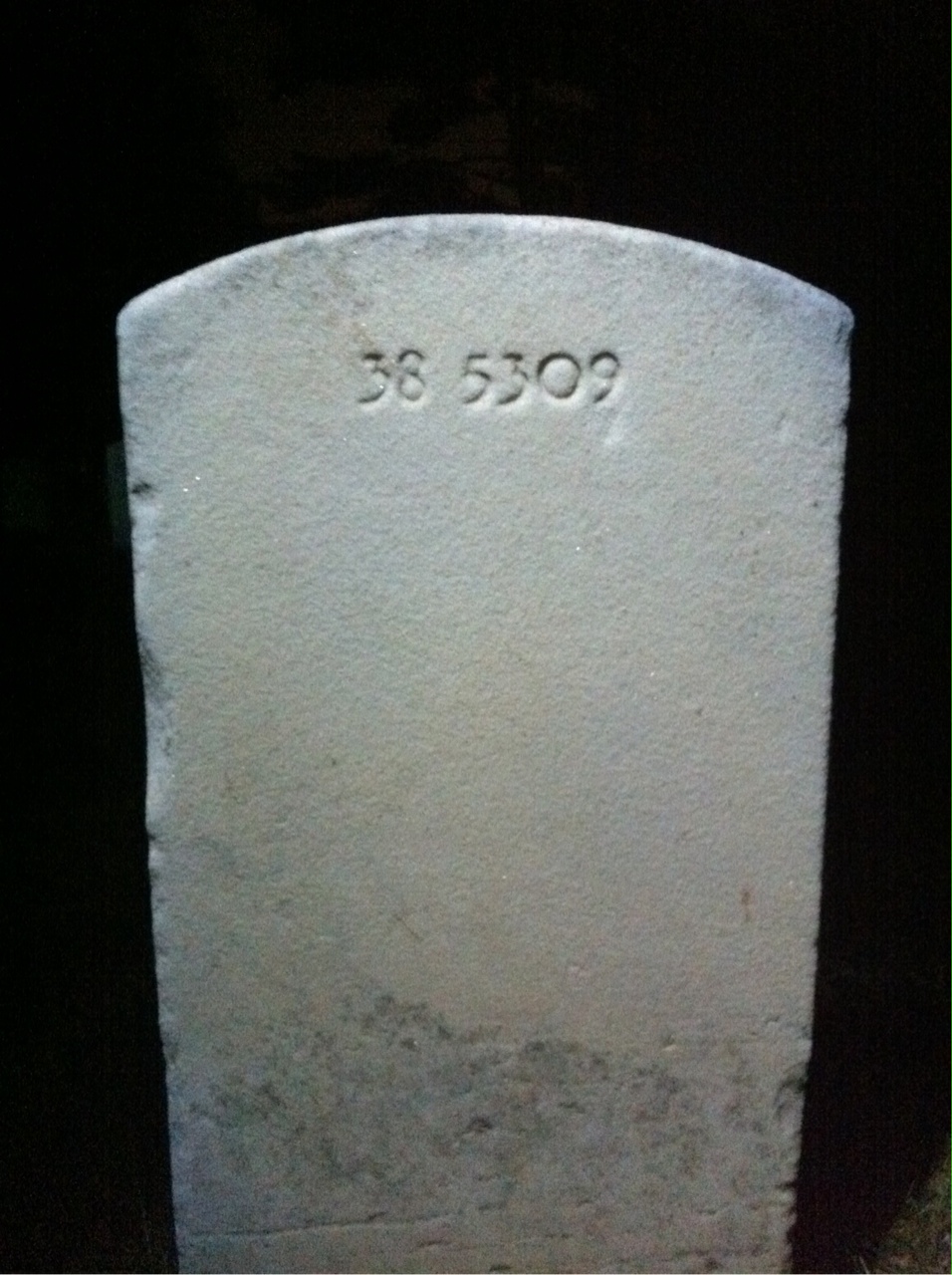 Back of headstone — Ethel Alsop