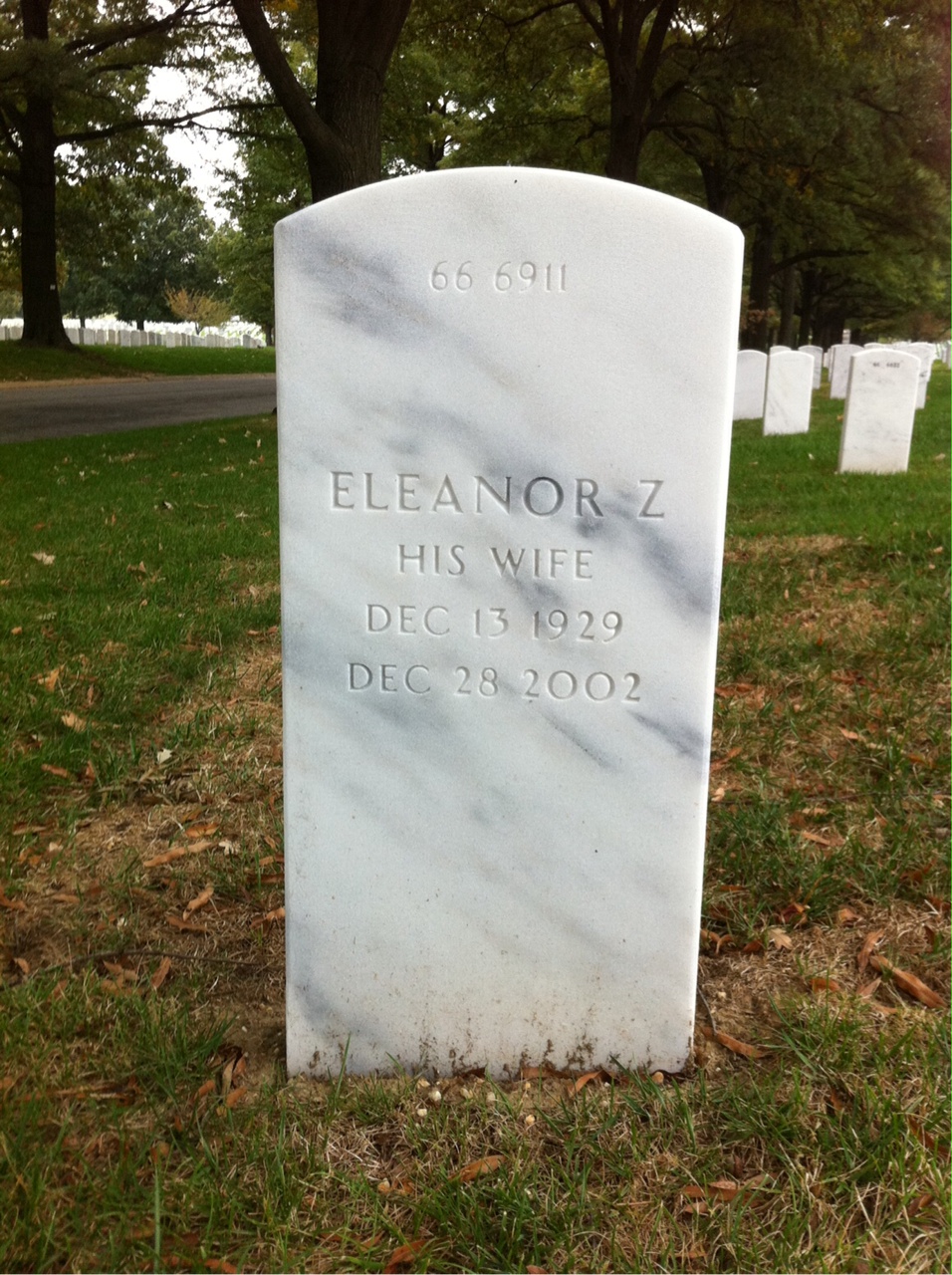 Back of headstone — Harry Andree
