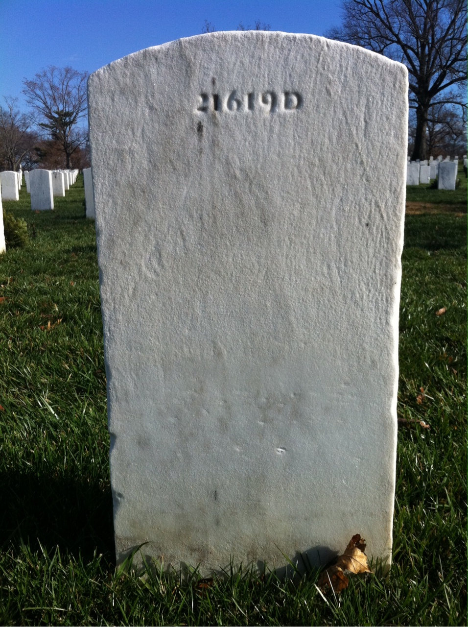 Back of headstone — Ralph Bakken