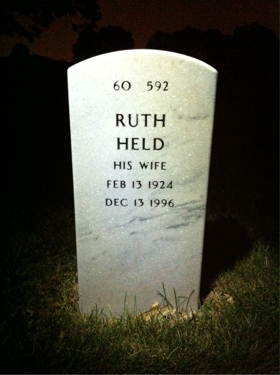 Back of headstone — James Smith