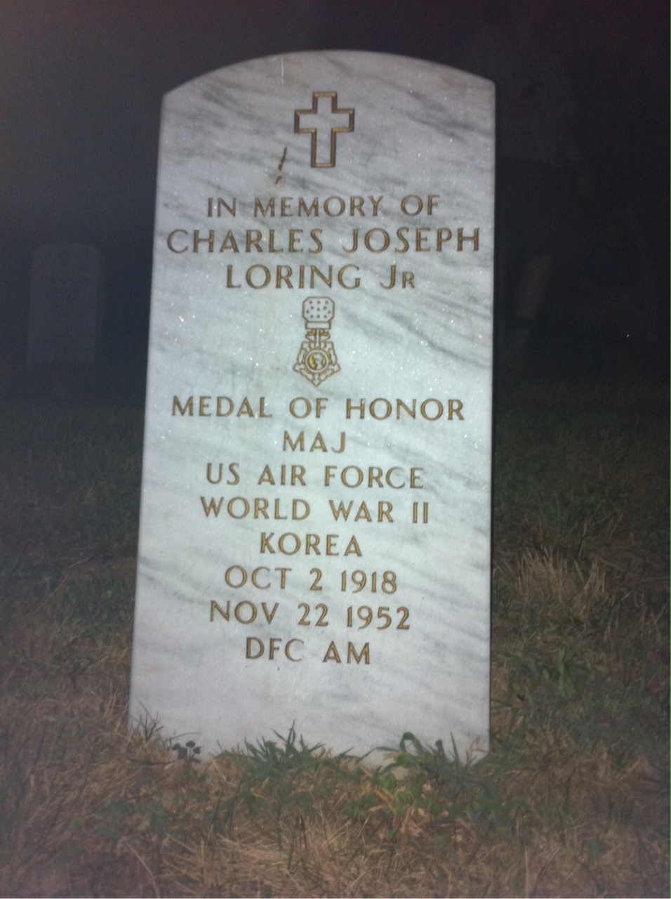Headstone of Charles Joseph Loring