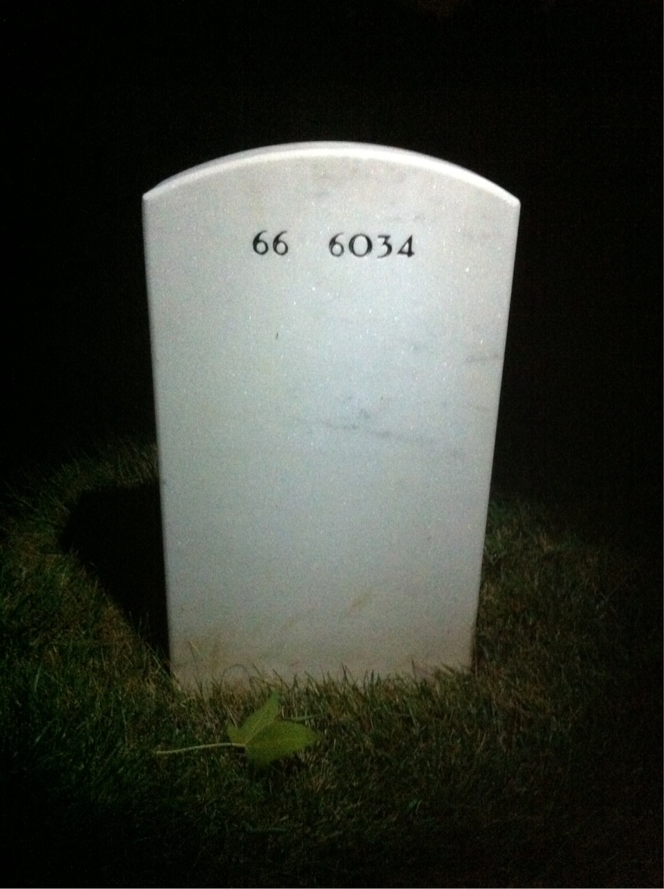 Back of headstone — Philip Weston