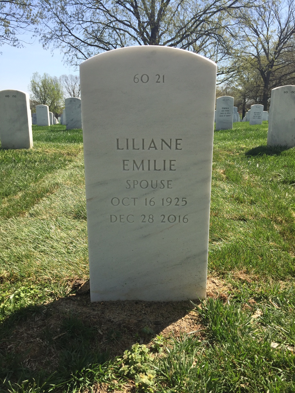 Back of headstone — Harrison Mccawley