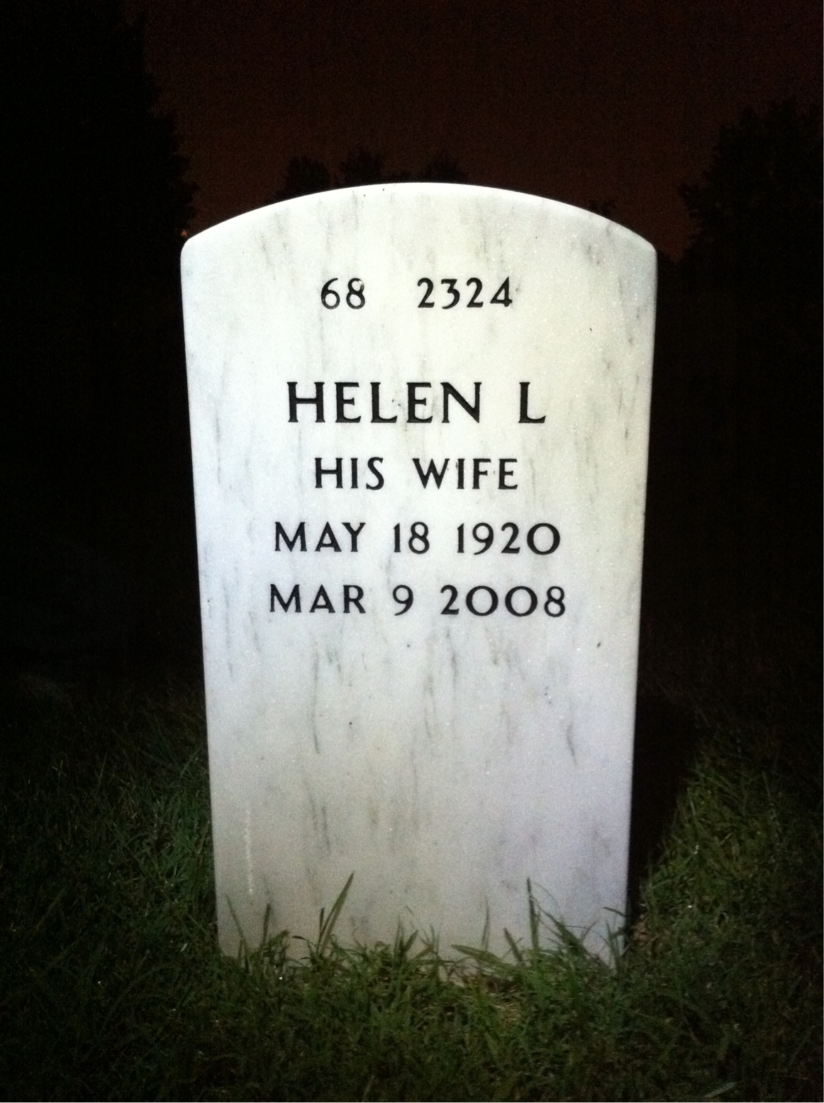 Back of headstone — John Gillespie