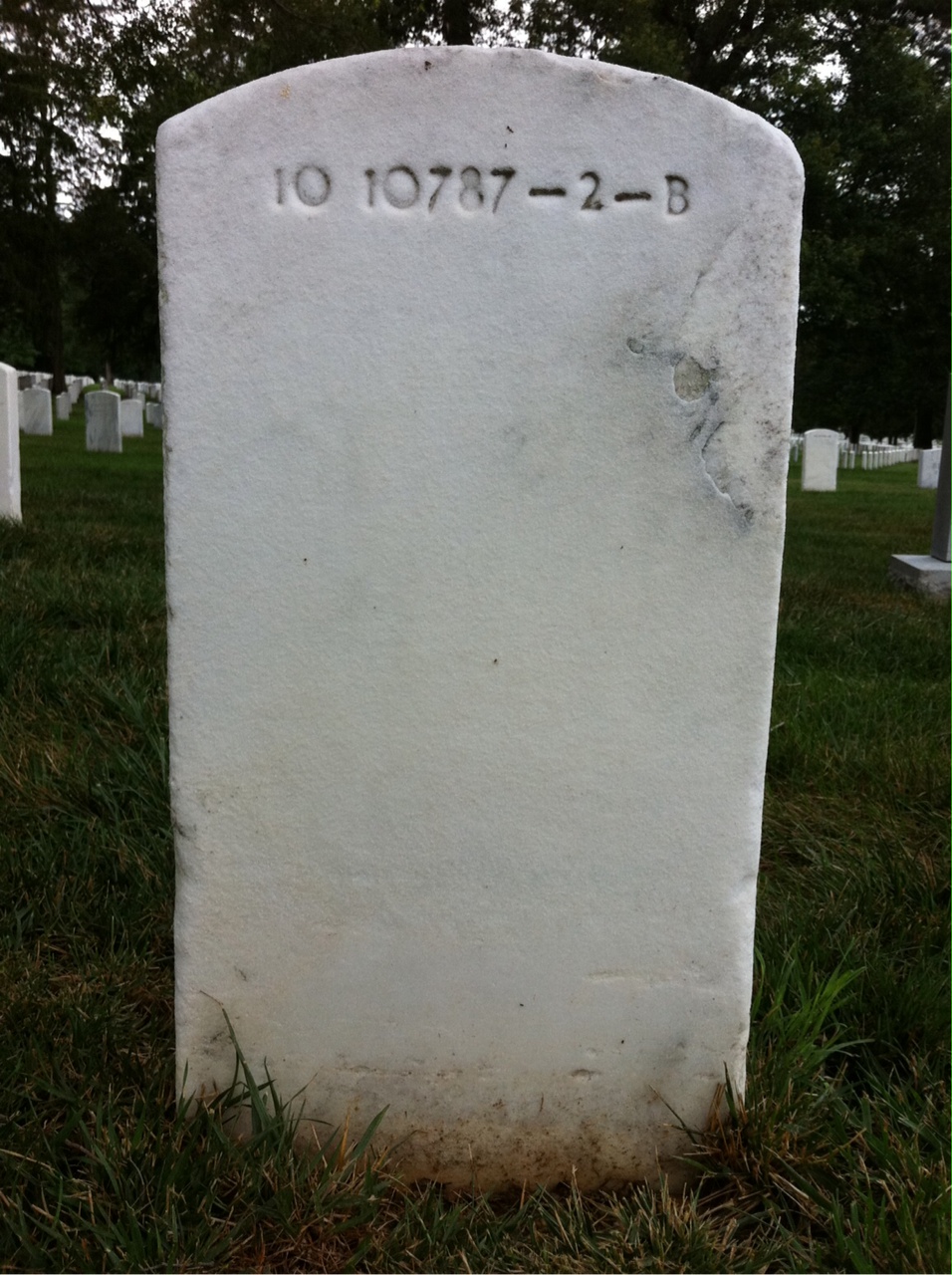 Back of headstone — Noten Ballantine