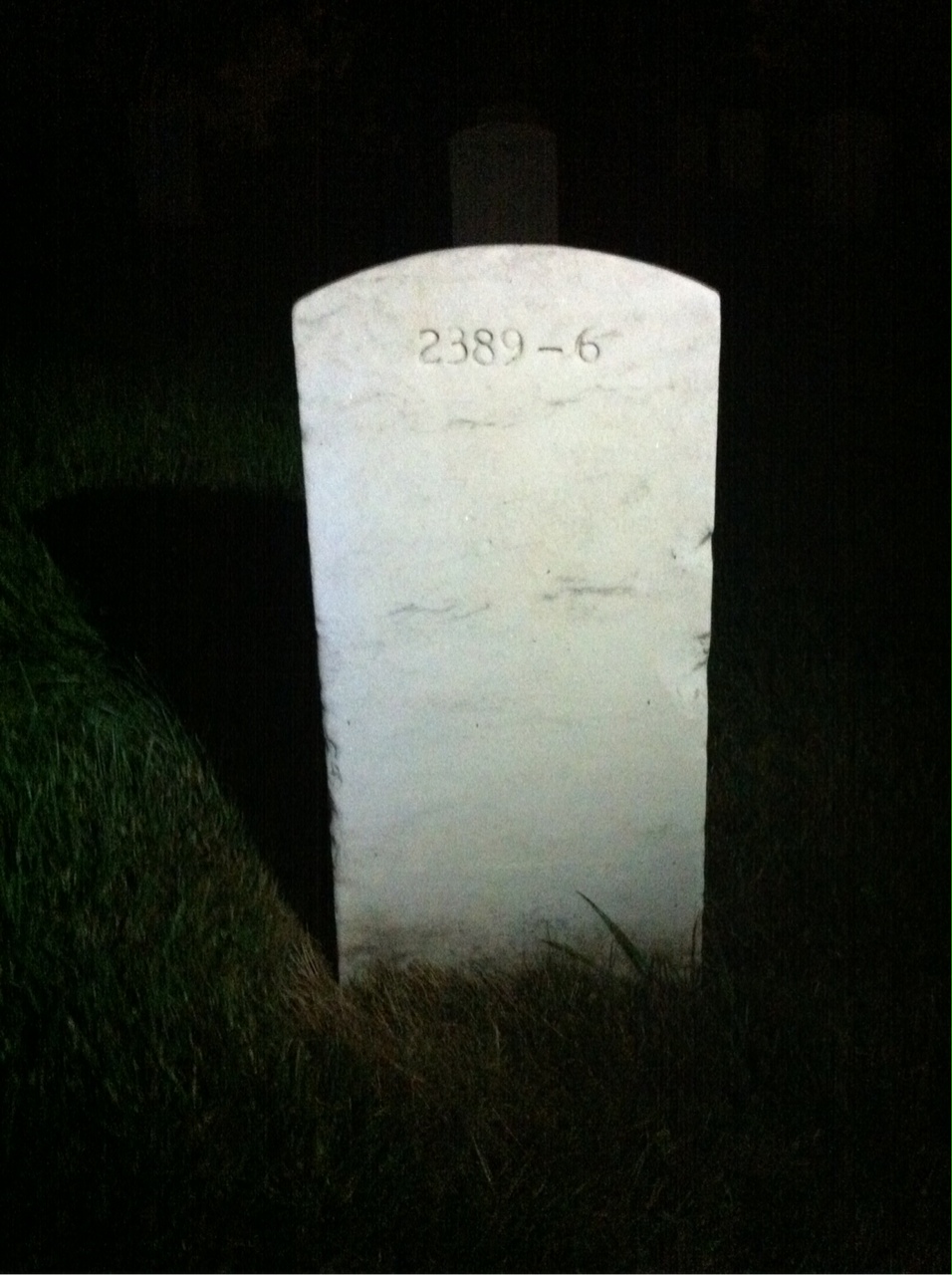 Back of headstone — Lloyd Morton