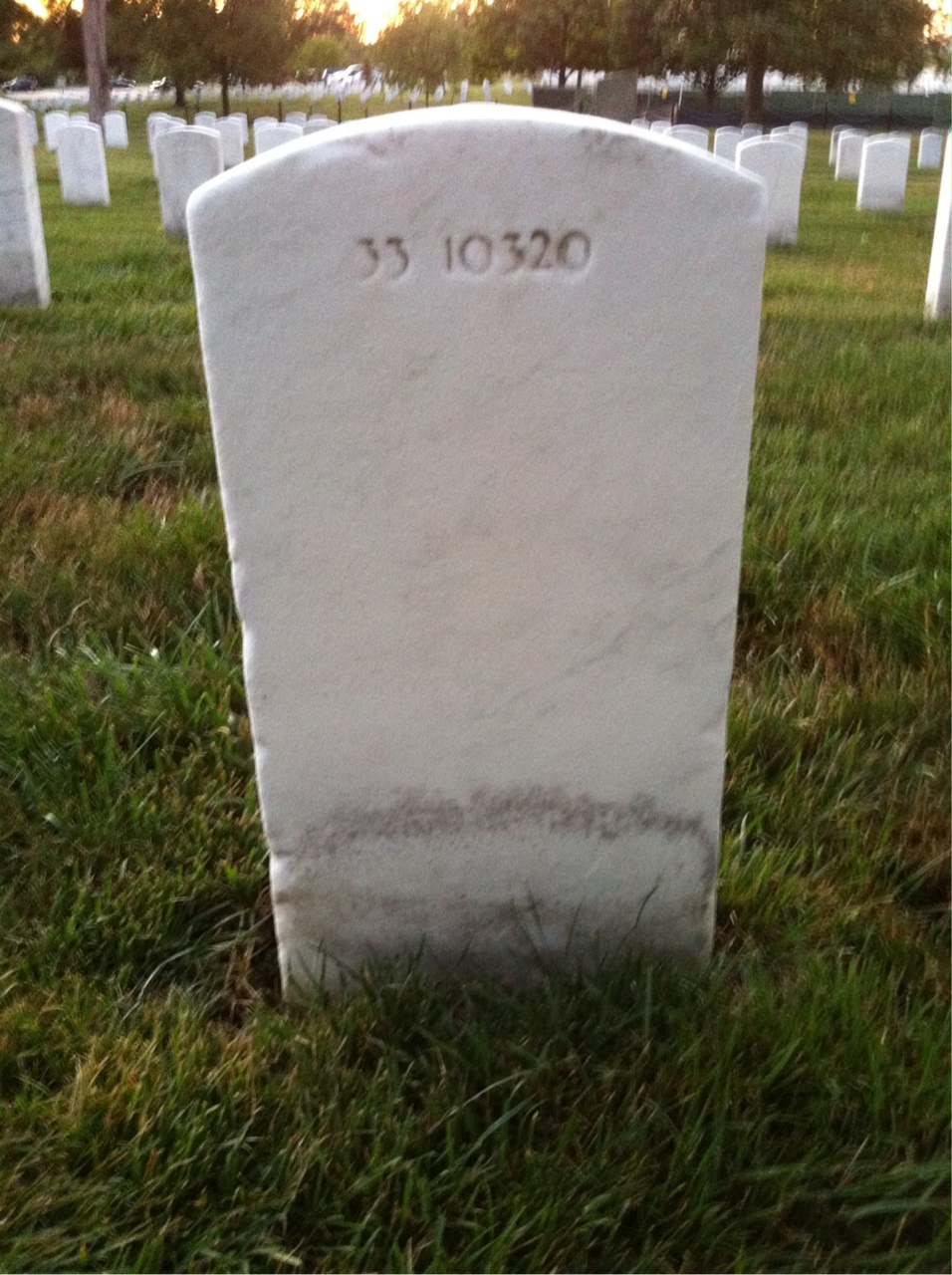 Back of headstone — Amanda Nelson