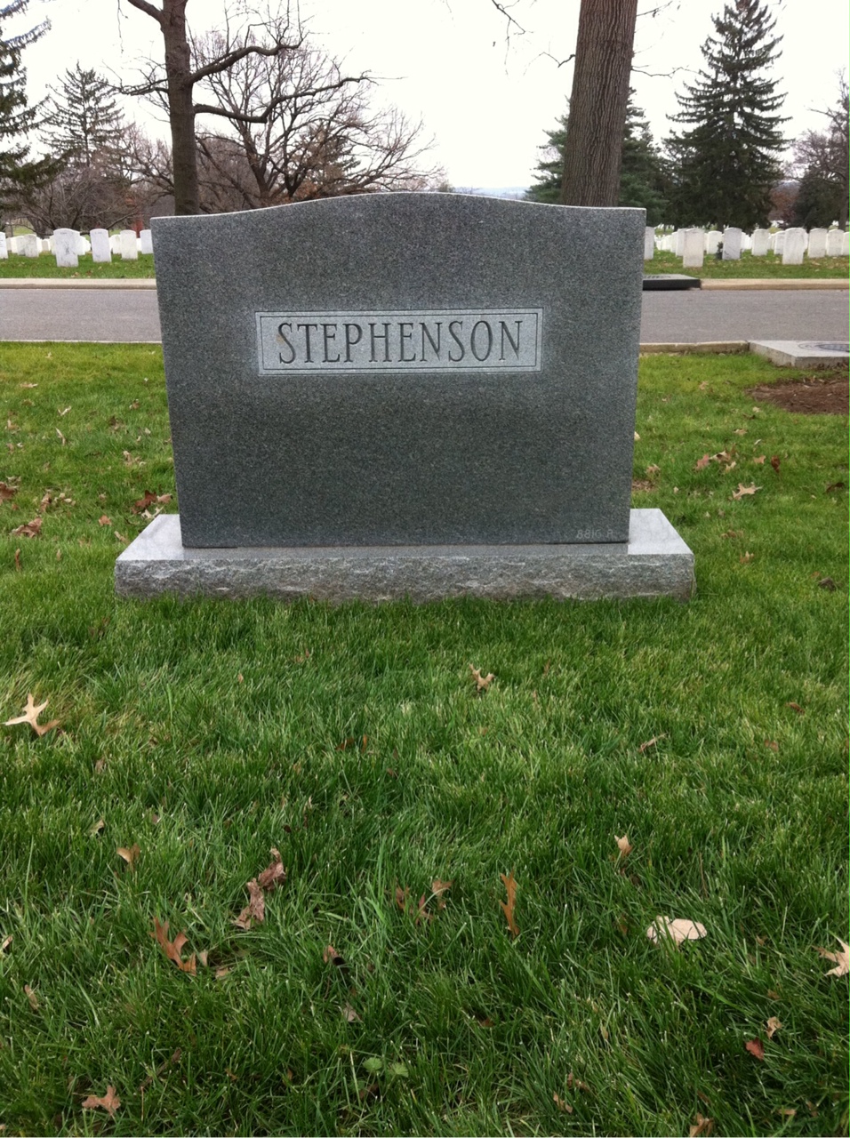 Back of headstone — Robert Stephenson