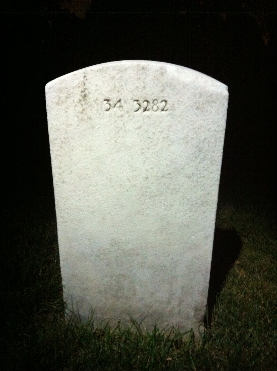 Back of headstone — Bernard Morris