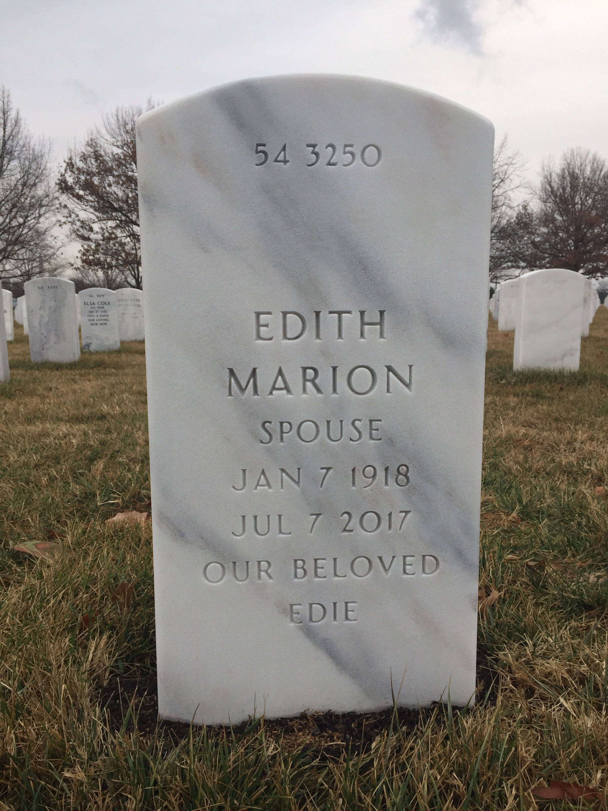 Back of headstone — Lawrence Carlberg