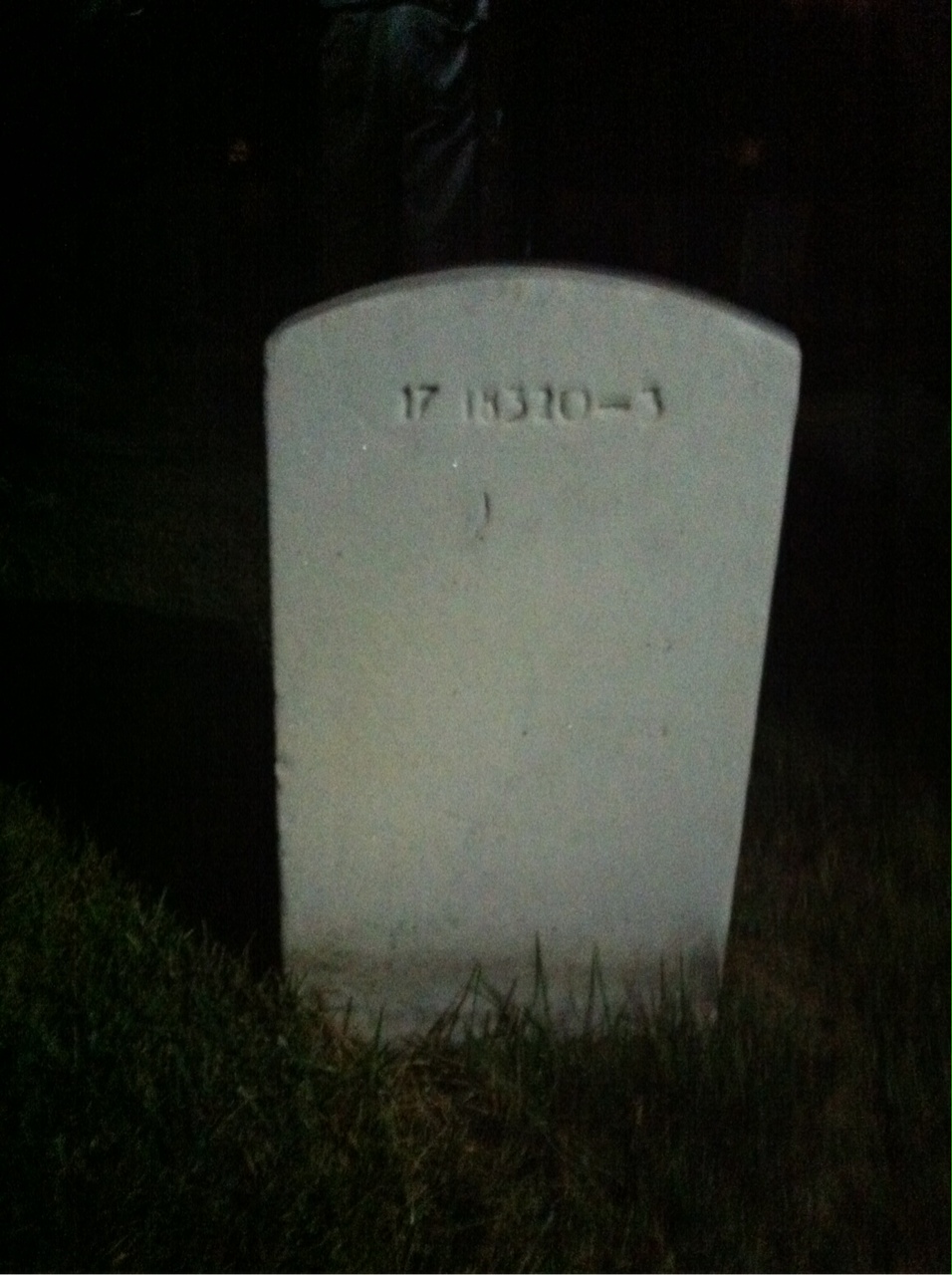 Back of headstone — Carl Andress
