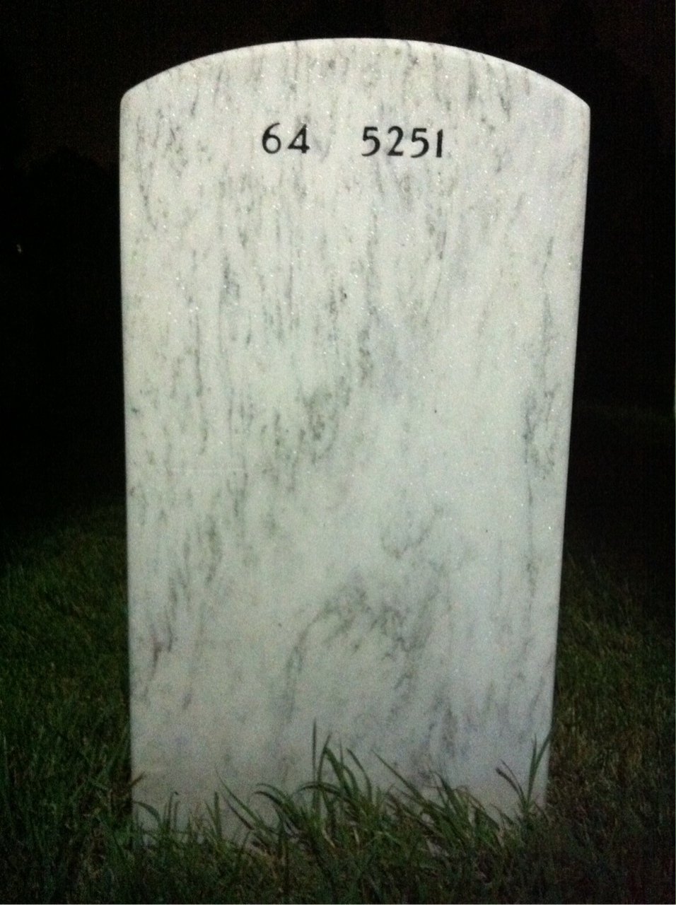 Back of headstone — Stanley Lochocki