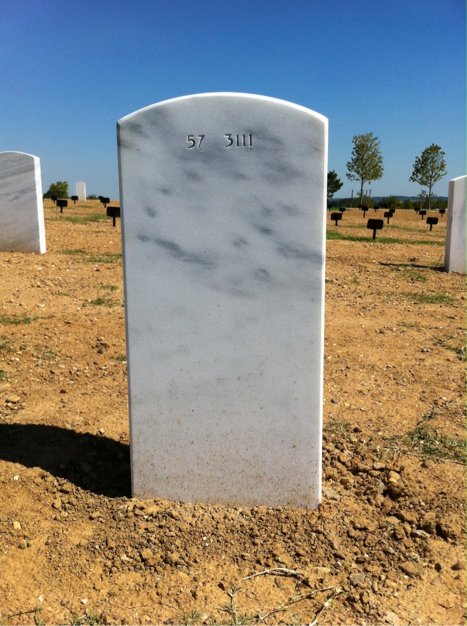 Back of headstone — James Edward Bender