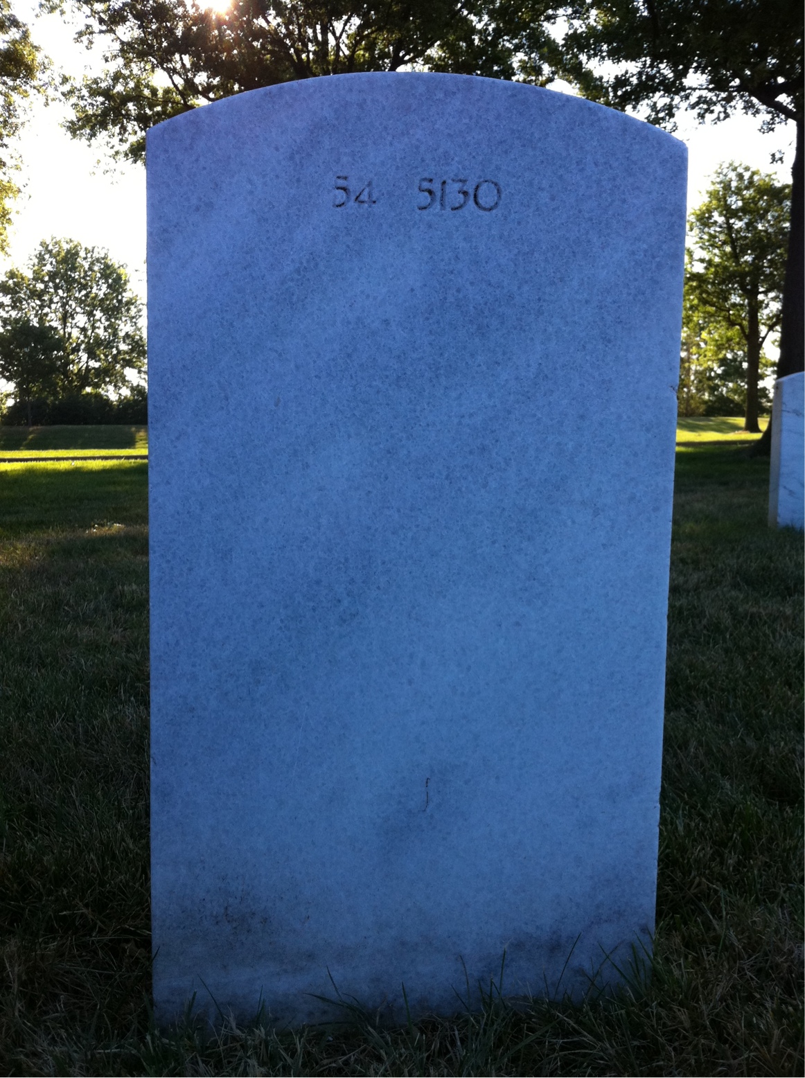 Back of headstone — Shoji Momoi