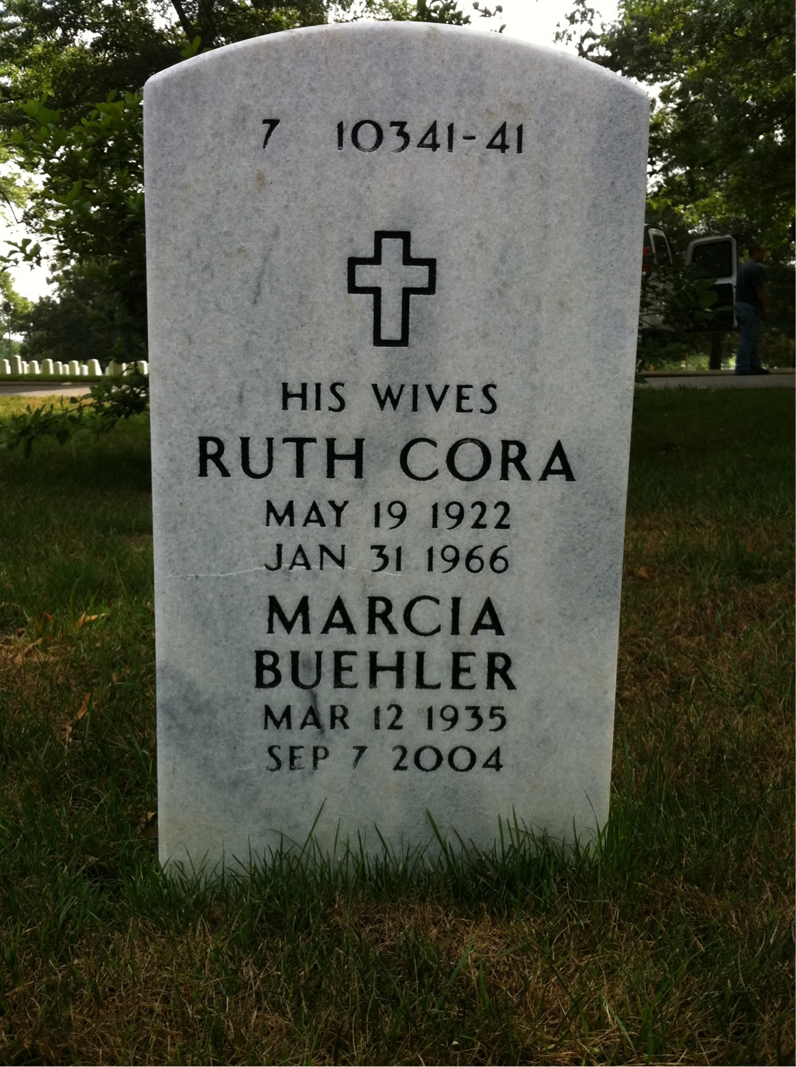 Back of headstone — Charles Hayleck