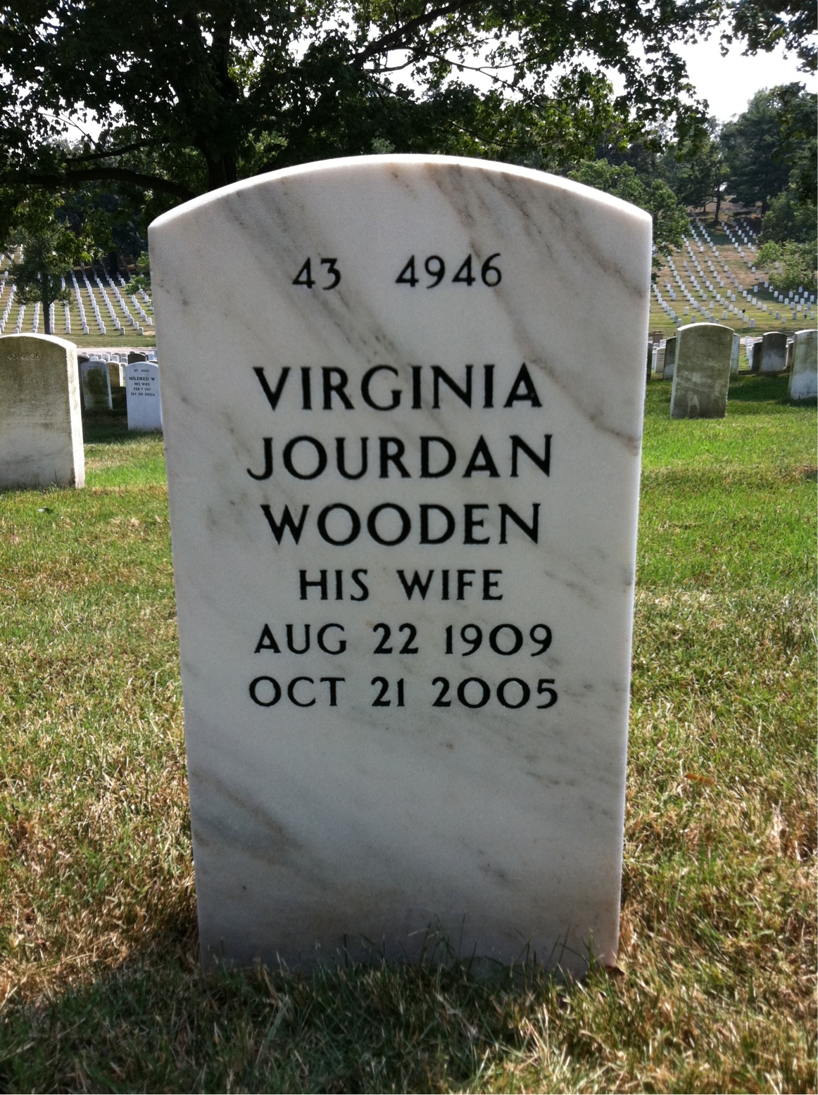 Back of headstone — David Modell