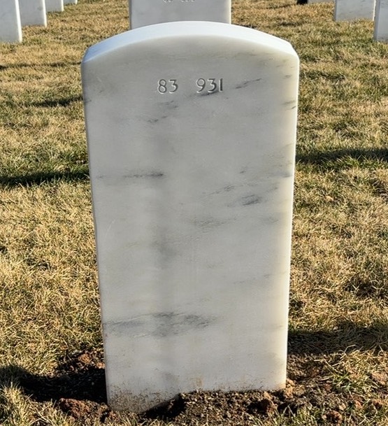 Back of headstone — Fabian Bercegeay