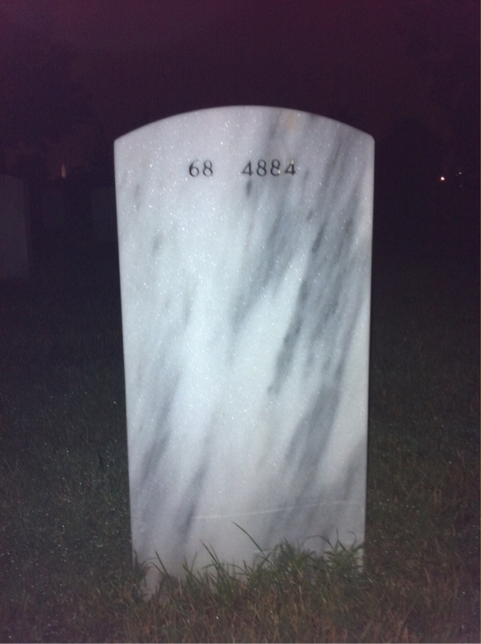 Back of headstone — Albert Robichaud