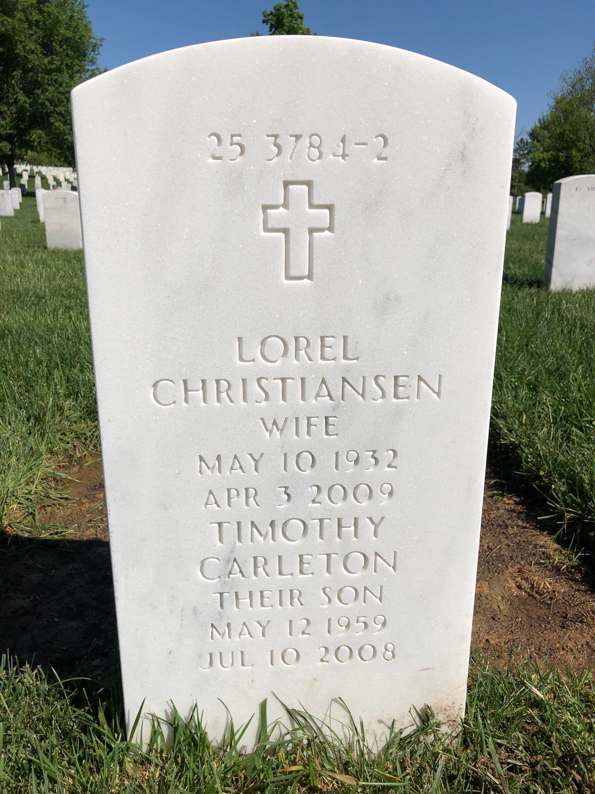 Back of headstone — Philip Bolte