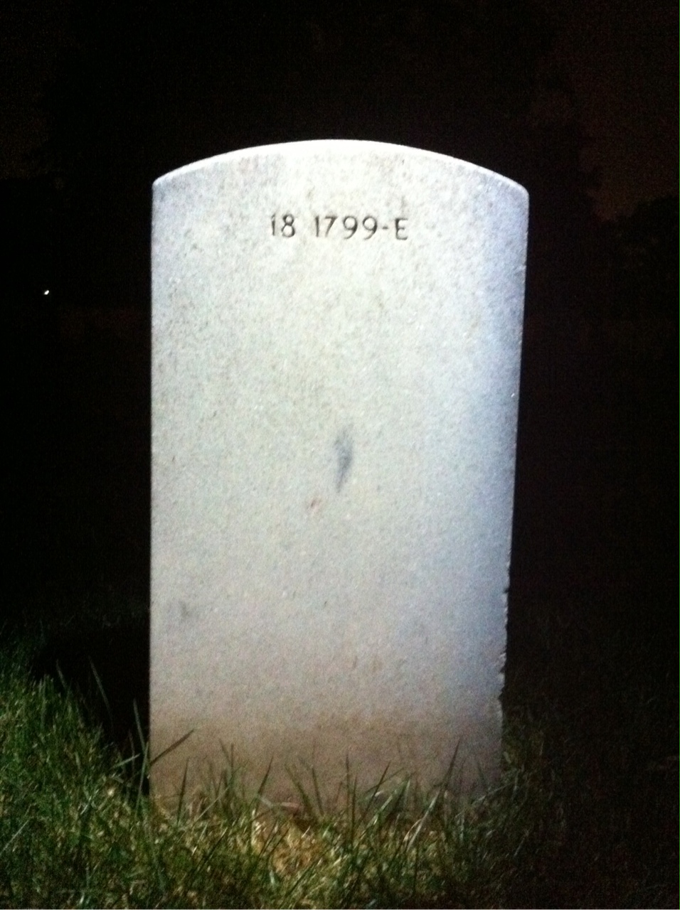 Back of headstone — Gordon Murphy