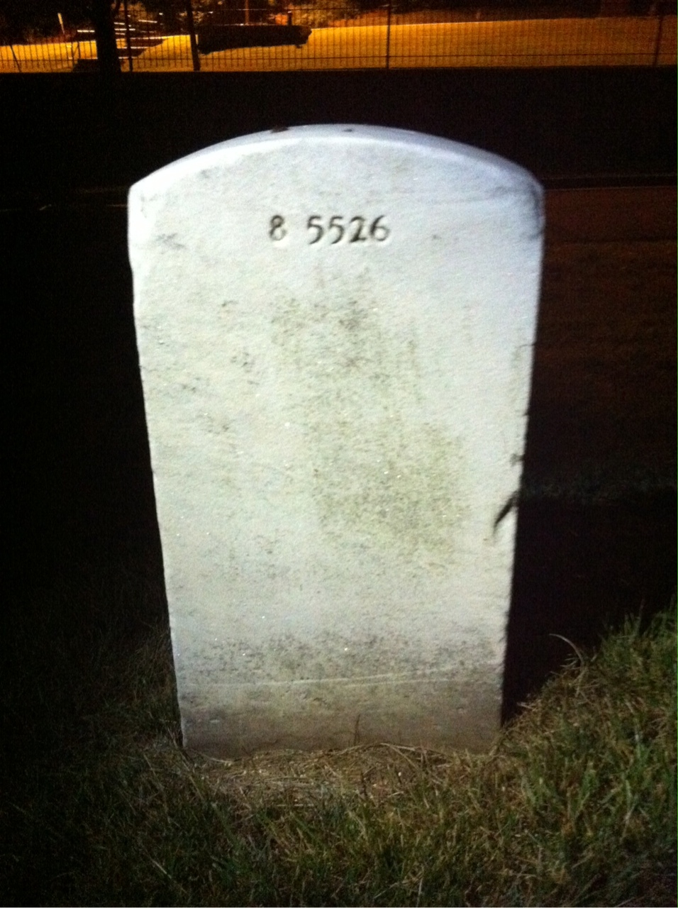 Back of headstone — Helen Murray