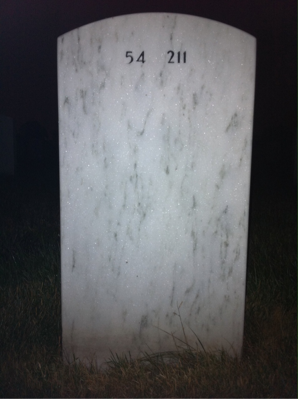Back of headstone — Louis Golonka