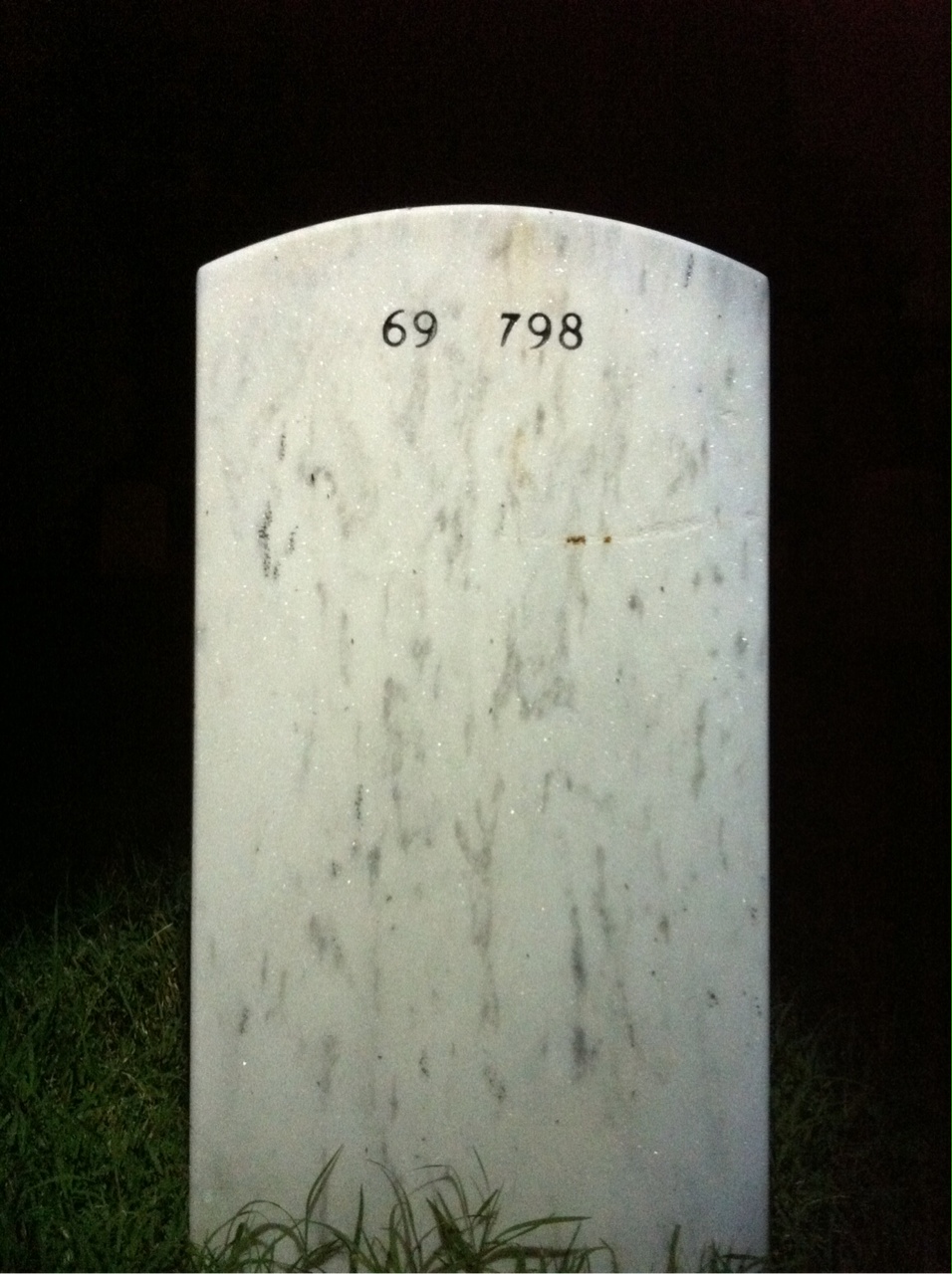 Back of headstone — Dale Heltsley