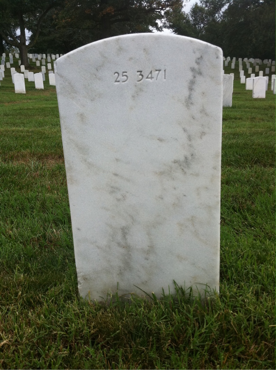 Back of headstone — Ellis Moon