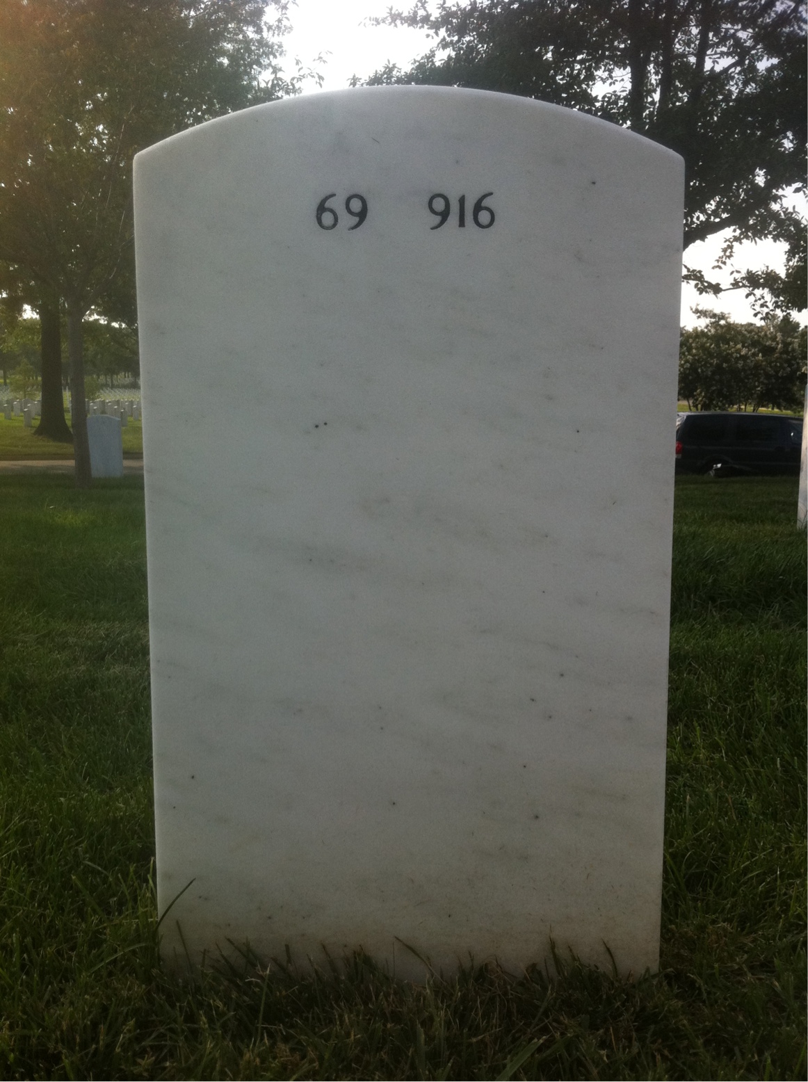 Back of headstone — Norman Lambert