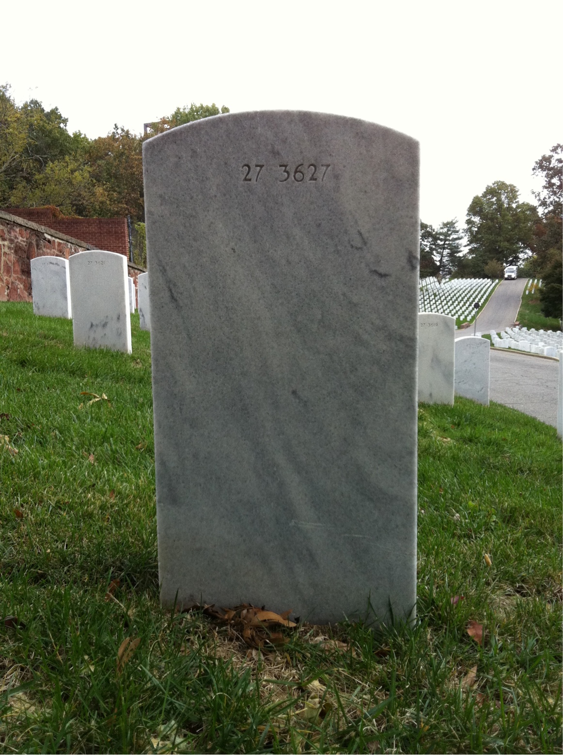Back of headstone — William Contee