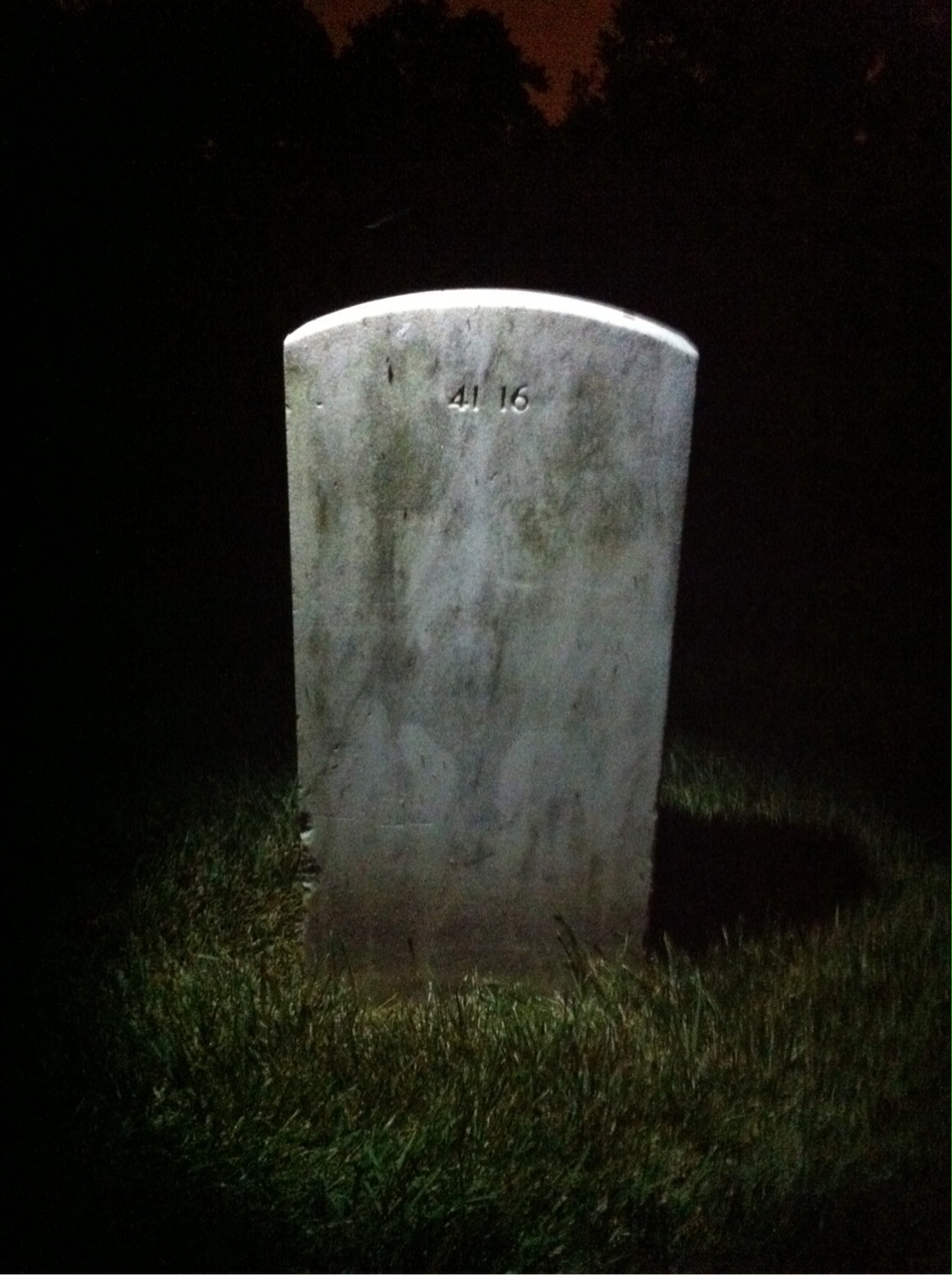 Back of headstone — Willie Harrison Jackson