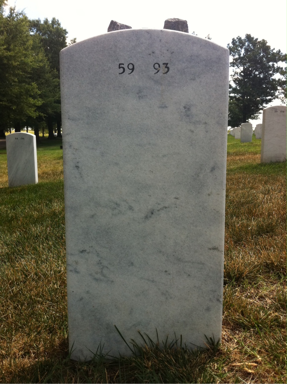 Back of headstone — Libardo Eduardo Caraveo