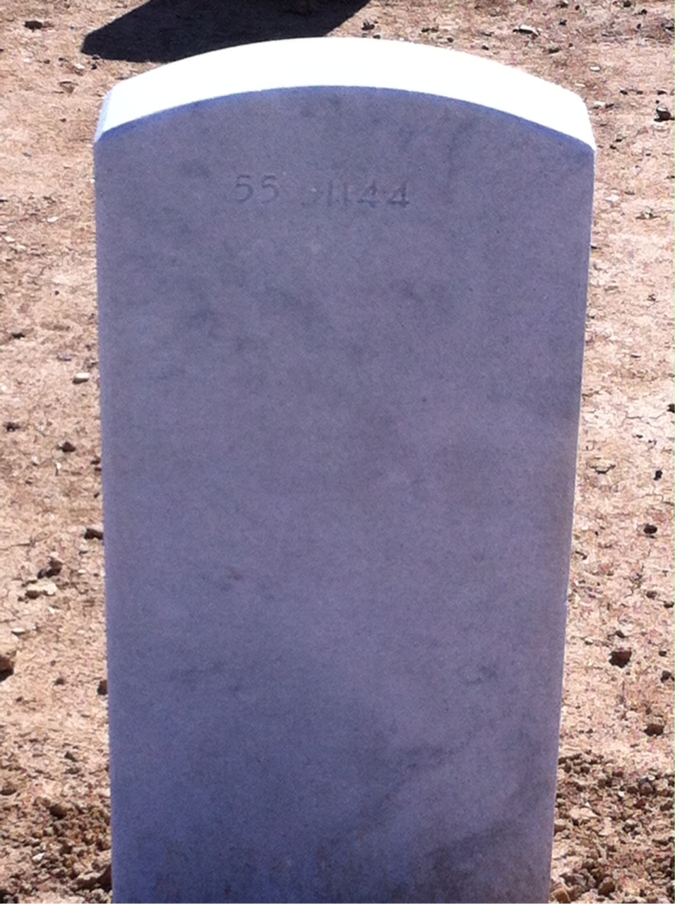 Back of headstone — Earl William Nesbitt