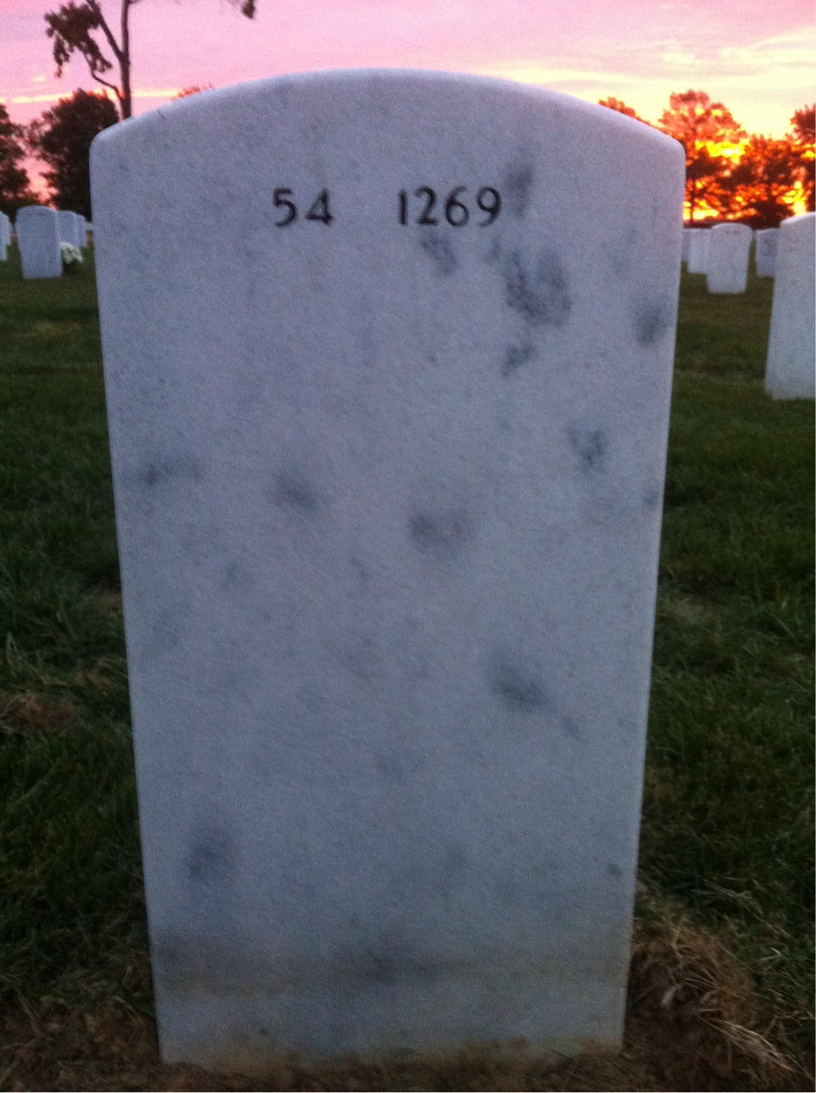 Back of headstone — Stephen Peirsel