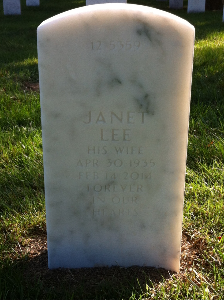 Back of headstone — Richard Mullikin