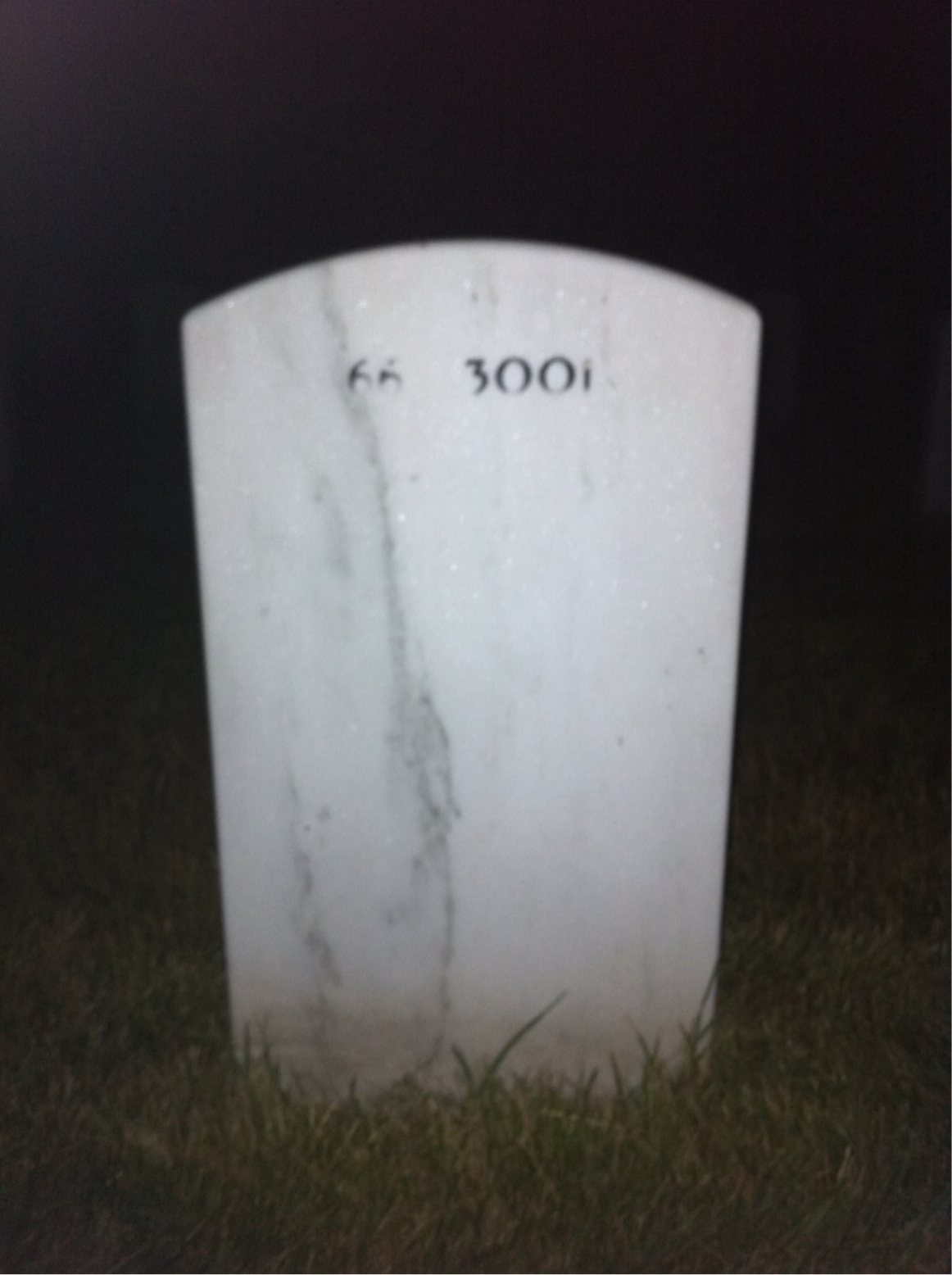 Back of headstone — David Schroeder