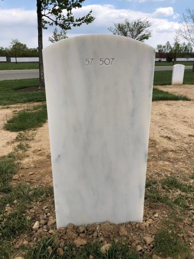 Back of headstone — Sidney Henry Hickman