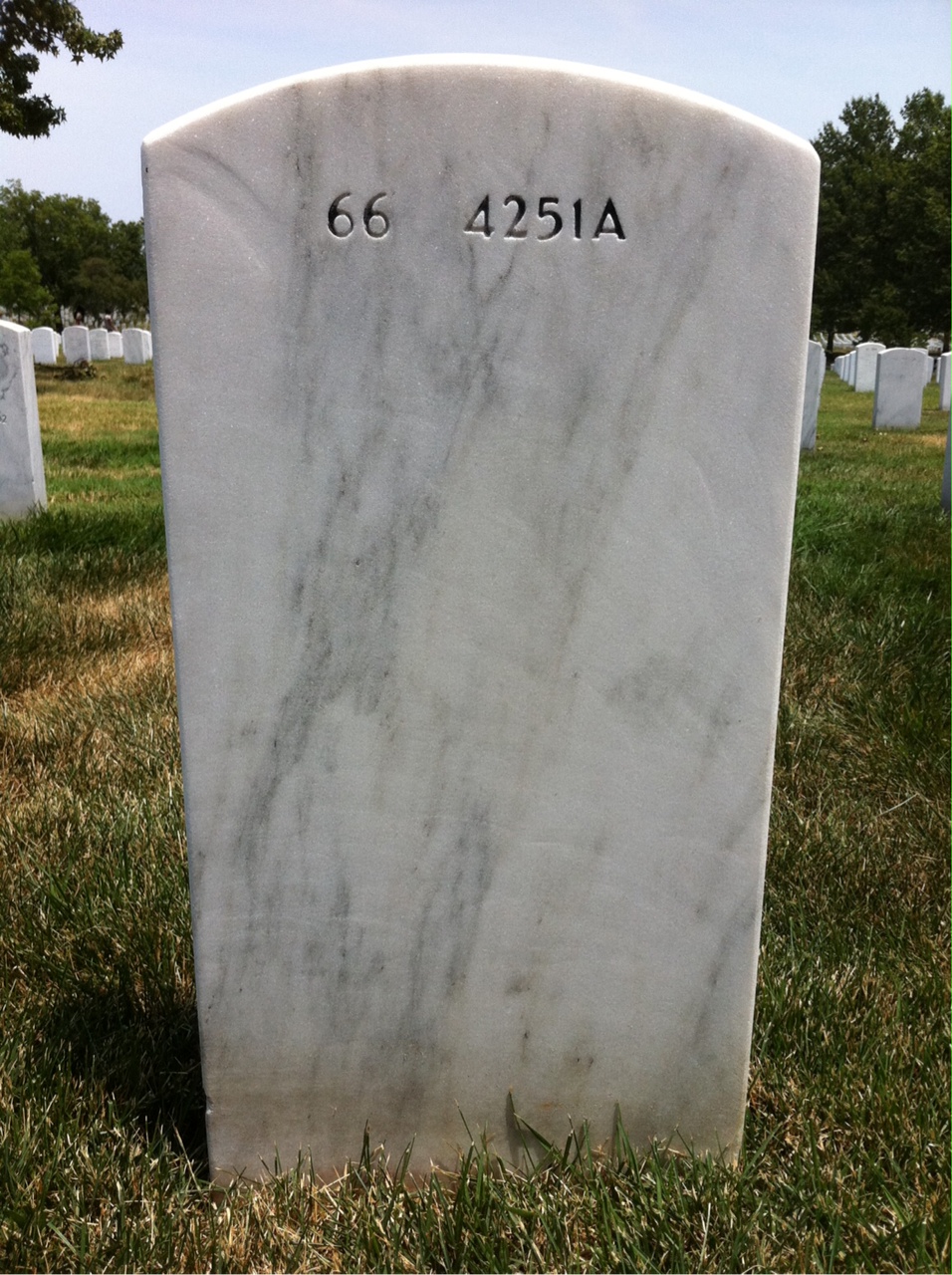 Back of headstone — James Becker