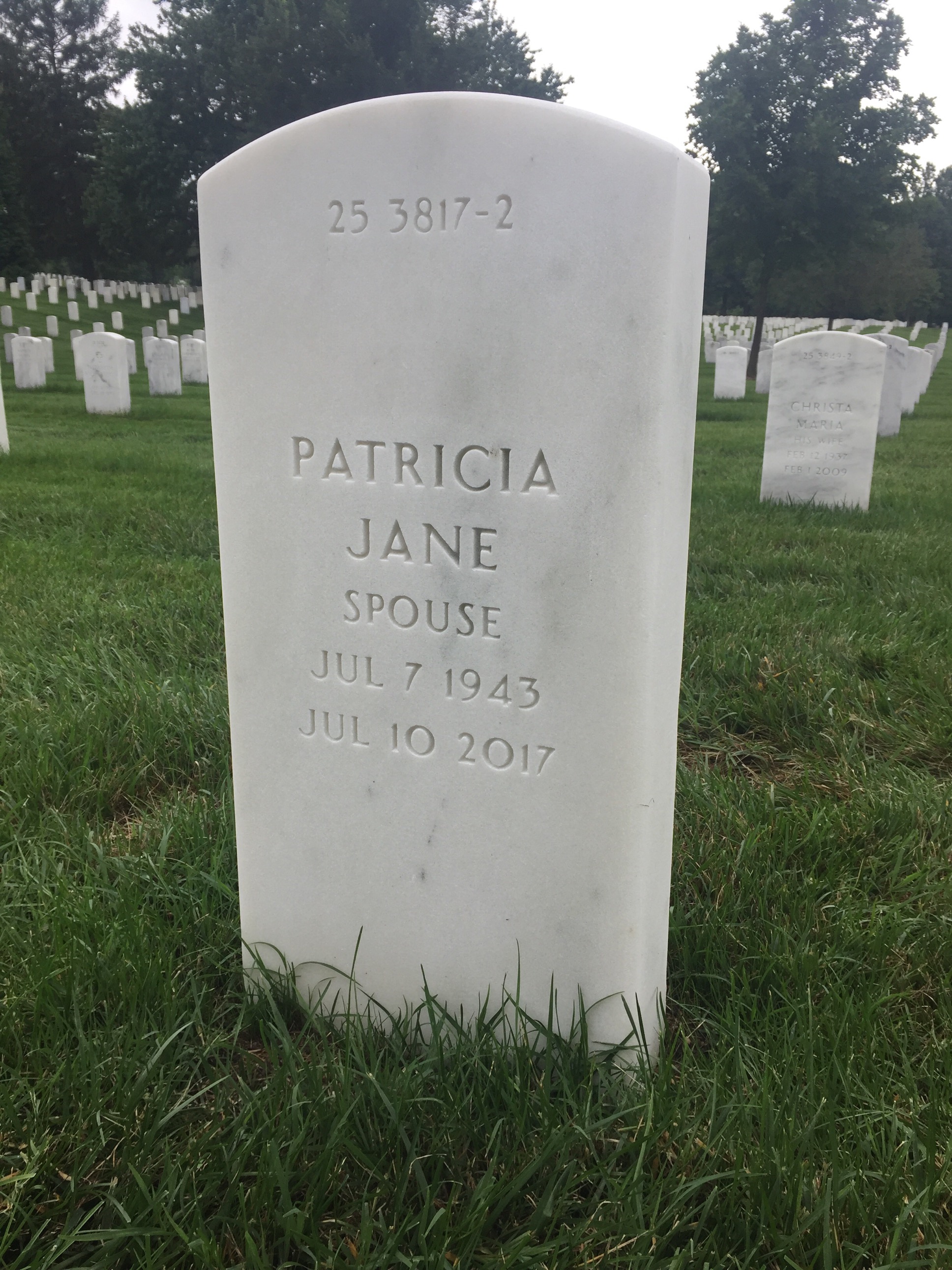 Back of headstone — James Ritchie
