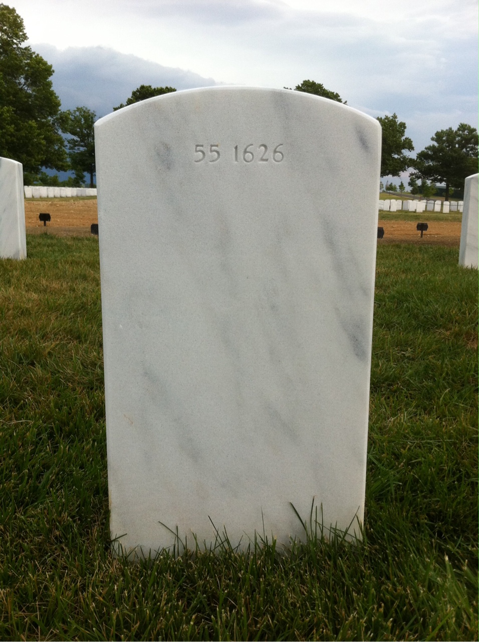 Back of headstone — James Bierwirth