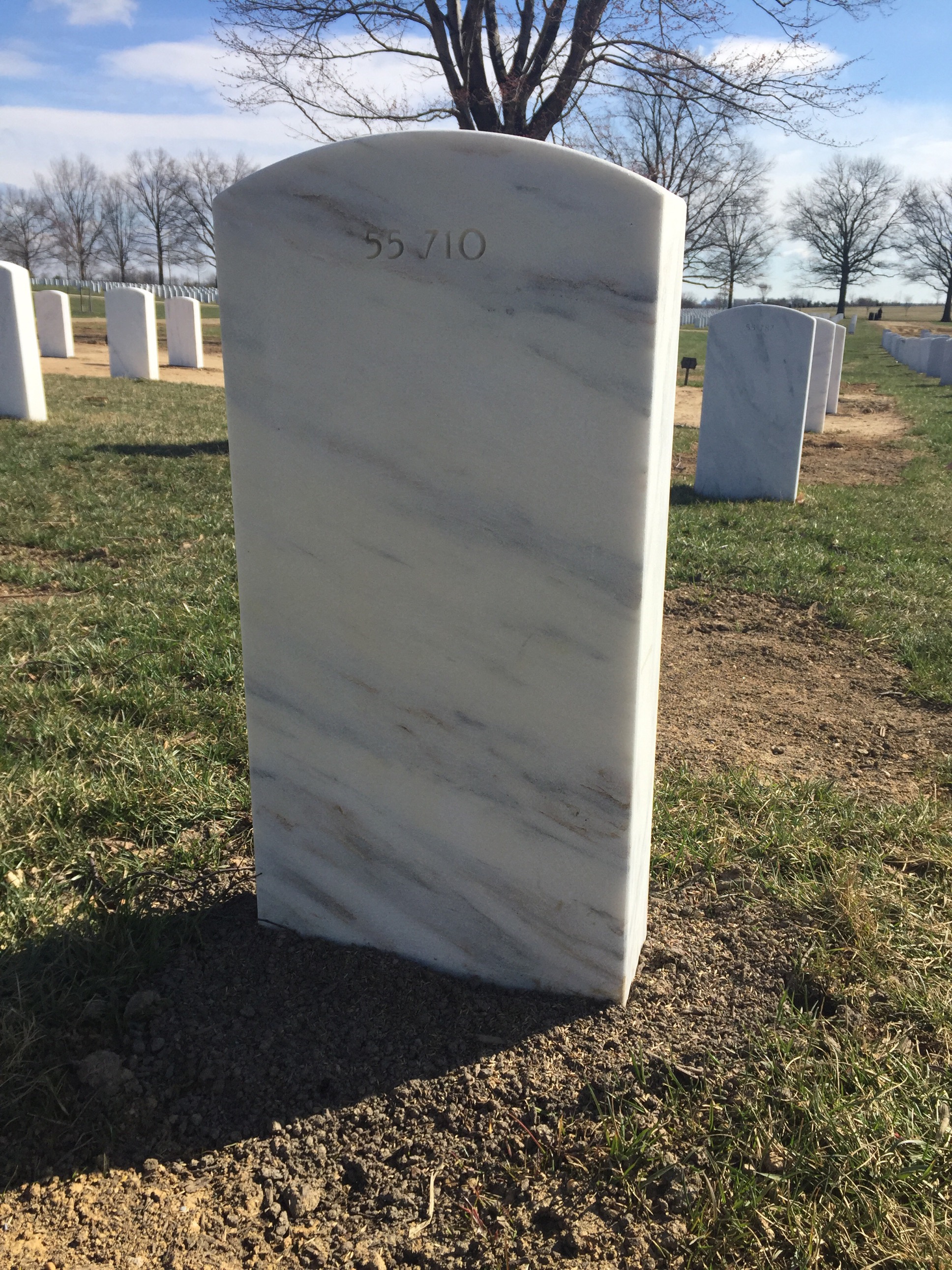 Back of headstone — Werner S Hindrichs