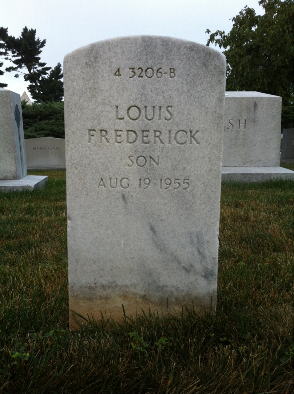 Back of headstone — Henry Dunfrund