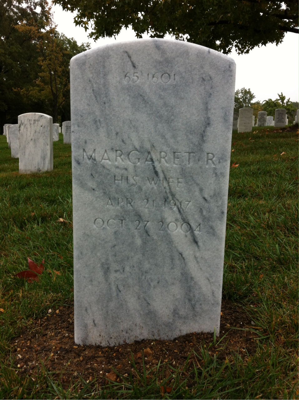 Back of headstone — Allan Campbell