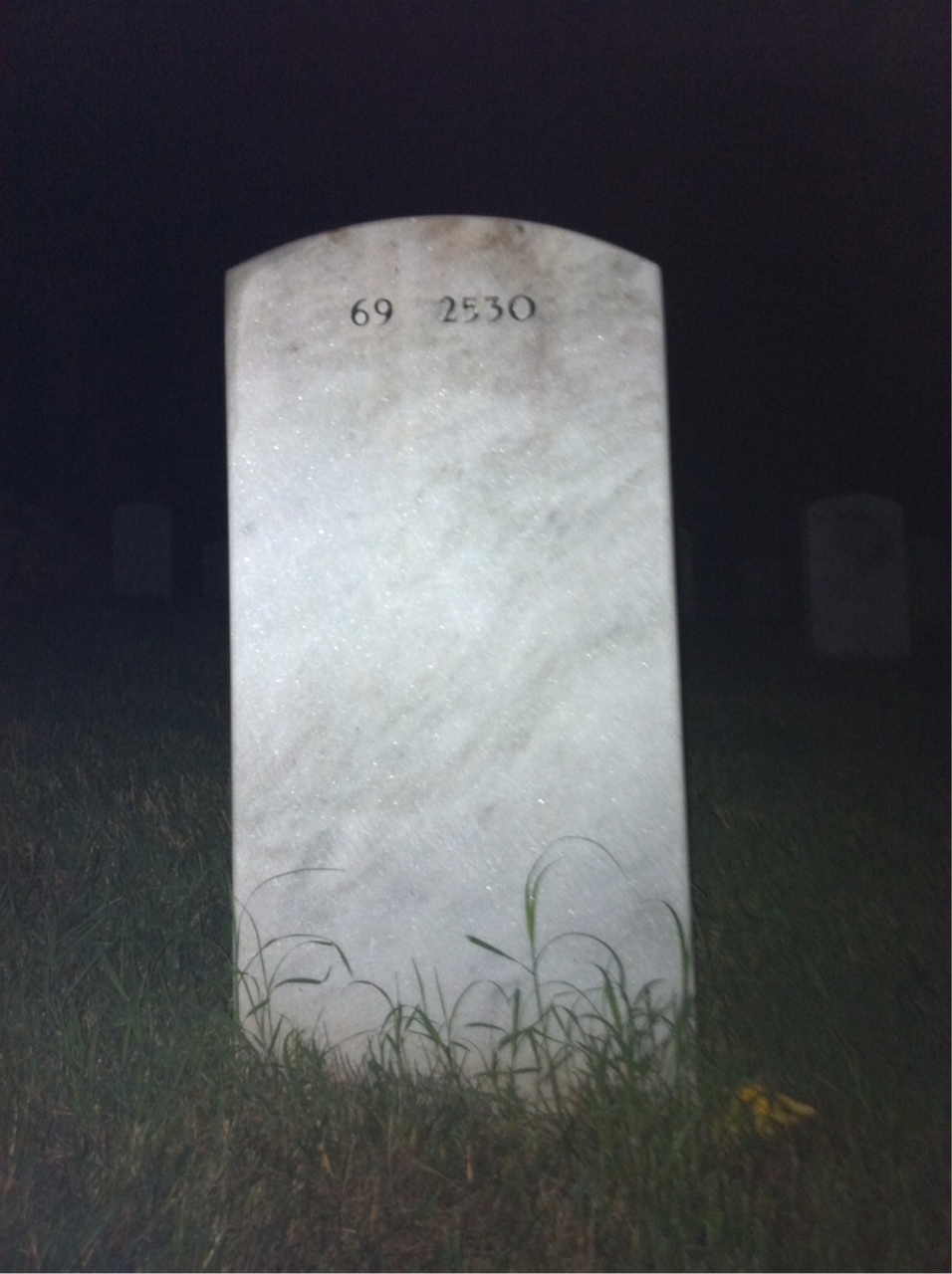 Back of headstone — Robert Blankenship