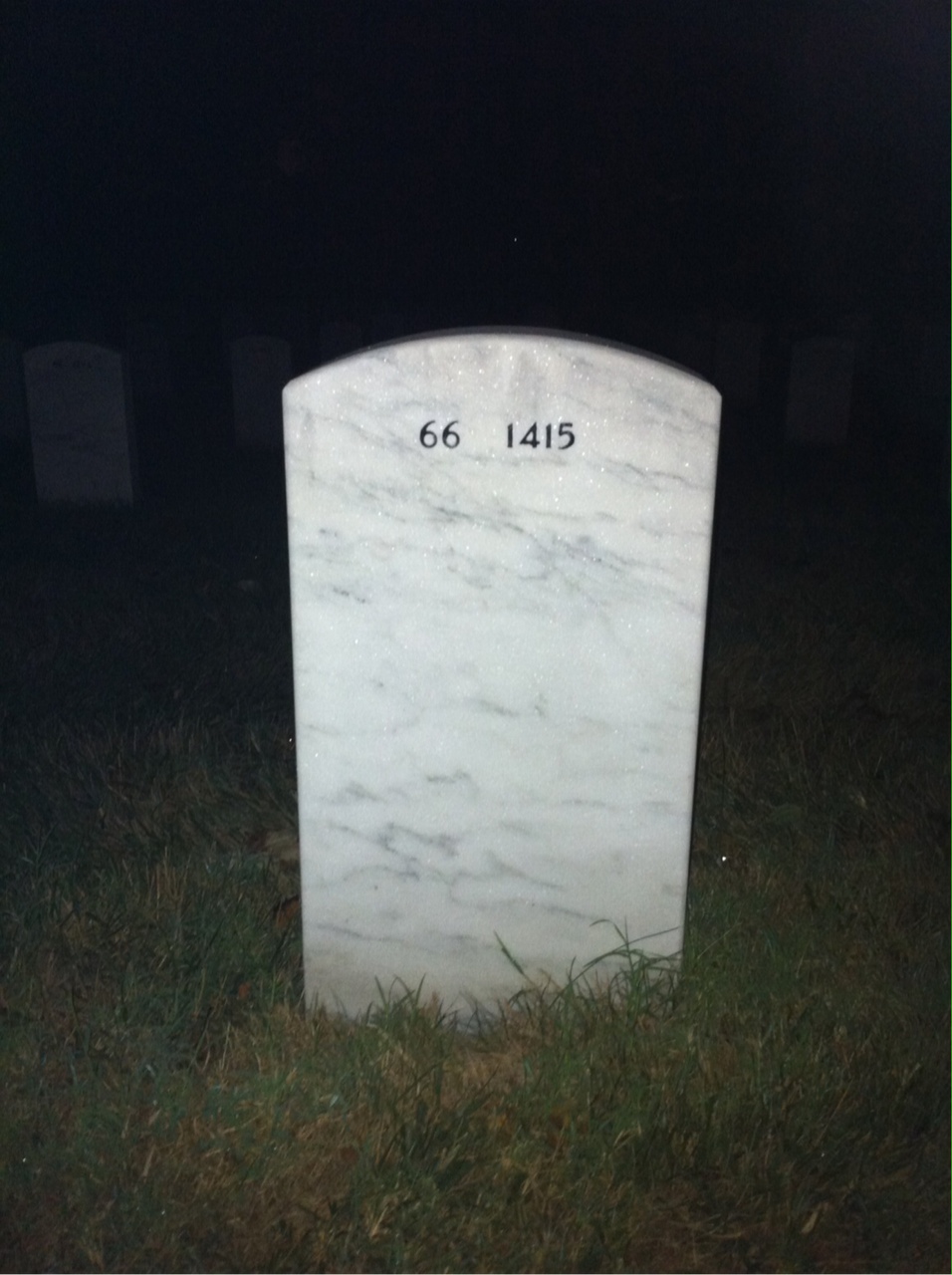 Back of headstone — Neil Berthier