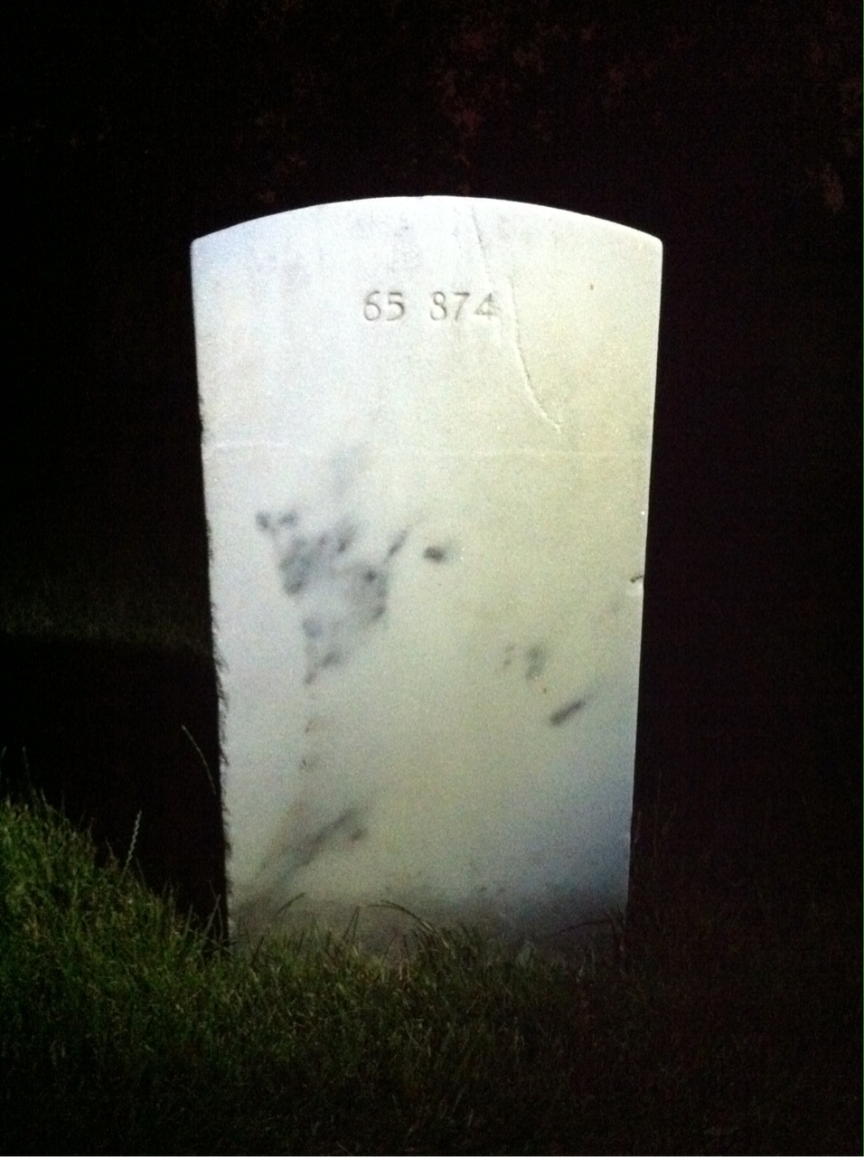 Back of headstone — Clark Bailey